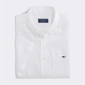 Men’s Vineyard Vines White Short Sleeve Button Shirt